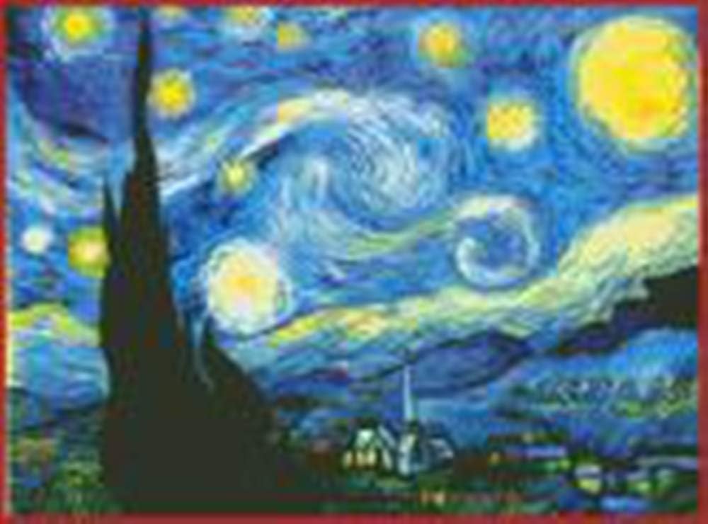 TAIDETON Stamped Cross Stitch Kit DIY Embroidery Starter Kit Full Range of Cross Stitch Home Decoration Embroidery Kit 11CT 3 Strands (The Starry Night of Van Gogh 23.3'' x 17.8'')