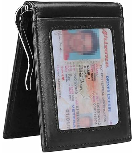 Portafoglio Uomo Slim Portafoglio Sottile Da Uomo In Vera Pelle Con Protezione RFID - Portacarte Anteriore Pieghevole Porta Carte Di Credito Uomo Portafoglio Uomo Slim Portafoglio Sottile Da Uomo In Vera Pelle Con Protezione RFID - Portacarte Anteriore Pieghevole Porta Carte Di Credito Uomo