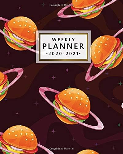2020-2021 Weekly Planner: 2 Year Weekly & Daily View Organizer & Agenda with To-Do’s, Funny Holidays & Inspirational Quotes, Vision Boards & More | Nifty Burger Galaxy Pattern Paperback – July 15, 2019
