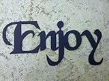 Enjoy Word Decorative Metal Wall Art Home Decor