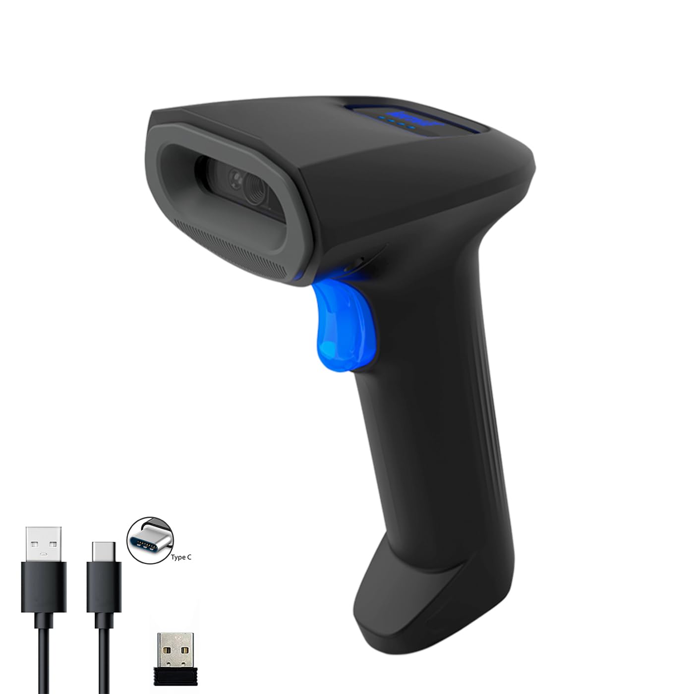 LENVII FW840 Bluetooth Wireless USB 2D Barcode Reader in One Suitable for Shops and Supermarkets