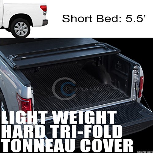Hs Power Tri Fold Vinyl Tonneau Cover Lw 07 16 Tundra Crewmax Crew Max Cab 5 5 Short Bed Buy Online In Bahrain At Desertcart