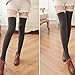 Sankuwen 1 Pair Knee Thigh Winter Soft Warm Lace Sock Legging (Dark Grey)