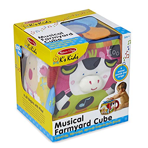 image for Melissa & Doug K's Kids Musical Farmyard Cube (Educational Baby Toy, G