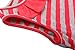 Bonny Billy Girls' Ruffle Neck Stripe Knit Dress with Removable Sash