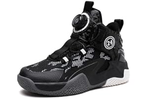 DHOVOR Boys Girls Basketball Shoes Kids Fashion Sneakers Basketball Trainers Anti Slip Cushioning Sports Shoes for Boys Outdo