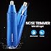 Professional Nose Ear Hair Trimmer Clipper with Vacuum Cleaning System and LED Light, Waterproof Dual Edge Blades for Easy Cleansing
