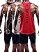 Neleus Men's 3 Pack Dry Fit Y-Back Muscle Tank Top