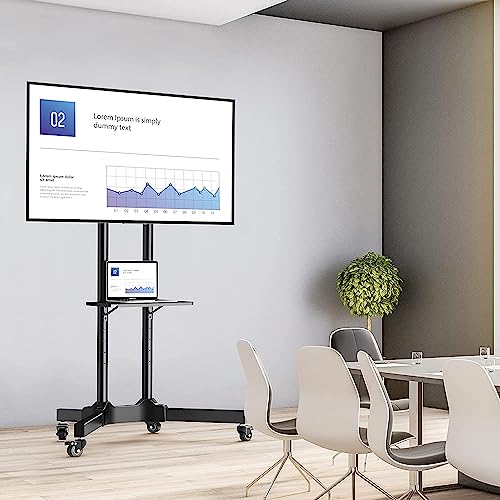 LINK BITS C3265N47 Soporte de TV móvil con Ruedas para televisores de Pantalla de 32” a 65” Pulgadas, hasta 35 Kg (Materiales Reforzado).
