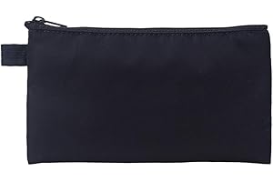 YONBEN Money Bag with Zipper, Nylon, Black, Unisex-Adults