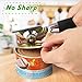 Can Opener Manual, Food Grade Stainless Steel Heavy Duty Opener with Smooth Edge, Ergonomic with Soft Grips Handle Anti-slip Hand Grip, Safe and Efficient Opening, Handy Can Opener, Mysterious Black