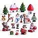 Zealor Christmas Miniature Ornaments Kit Fairy Garden Dollhouse Decoration primary