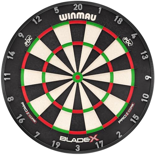 WINMAU Blade Serie dartscheibe steeldart – Professionelle PDC Sisal Board - Blade X | Blade 6 | Triple Core | Dual Core - Professionelle Dartscheibe f
