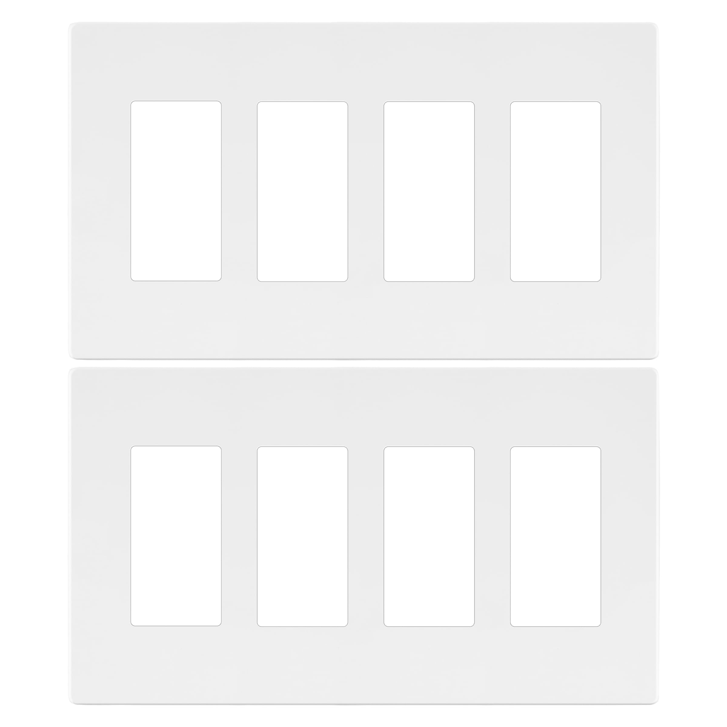 LIDER Matte Finish Quadruple Decorator Switch