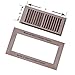 WELLAND Wood Floor Register Vents 4 x 10 Inch(Duct Opening),Red Oak Flush Mount Vents Cover Unfinished, 3/4