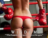 Boxing Poster Motivational Art Print Gym Athletic Shorts Gloves Shoes 11x14