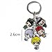 Hunter X Hunter Key Chain Metal Figures Pendants with Key Ring