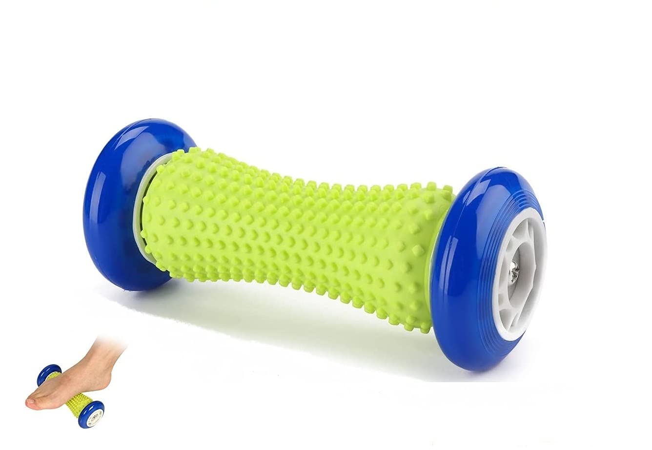 AceWay Foot Massage Roller for Deep Tissue Trigger Point Recovery Wrists & Forearms Exercise Arm Leg Back Pain Plantar Fasciitis Reflexology Therapy Relieve Stress Improve Blood Circulation
