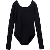 MdnMd Girls Classic Long Sleeve Leotard for Ballet Dance Gymnastics Toddler Kids Outfits