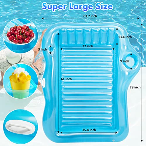 OZULER Pool Floats, Inflatable Tanning Pool Floats Adults Size 78"x64