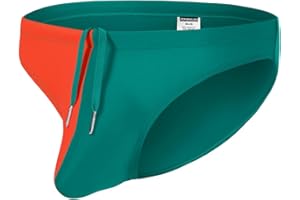 ZONBAILON Mens Bikini Swimming Sexy Swim Briefs Swimsuit Swimwear Stretchy with Adjustable Drawstring