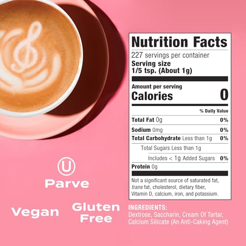 SWEET’N LOW ZERO CALORIE BULK SWEETENER, 8 OZ. BOX, GRANULATED SUGAR SUBSTITUTE FOR BAKING, COFFEE, TEA AND MORE, KOSHER & GLUTEN FREE, LOW GLYCEMIC INDEX
