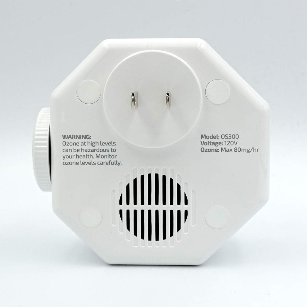 OdorStop OS300 Professional Grade Mini Ozone Generator Ionizer for Deodorizing and Purifying Small Areas Such as Bathrooms, Bedrooms, Personal Workspaces, Hotel Rooms, Offices, and RV’s (300 sq ft +)