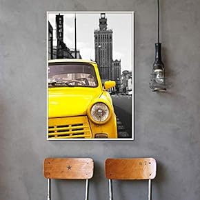 Floating Framed for Living Room Bedroom Black and...