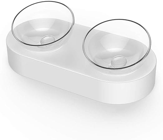 Amazon Com Cwh Wen Cat Food Bowl 0 15 Adjustable Double Bowl