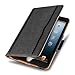 iPad Mini 4, 3, 2, and 1st Generation Case, JAMMYLIZARD The Original Black & Tan Leather Smart Cover, with Pencil Holder & Stylus