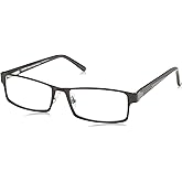 Foster Grant Men's Sawyer Multifocus Reading Glasses Rectangular