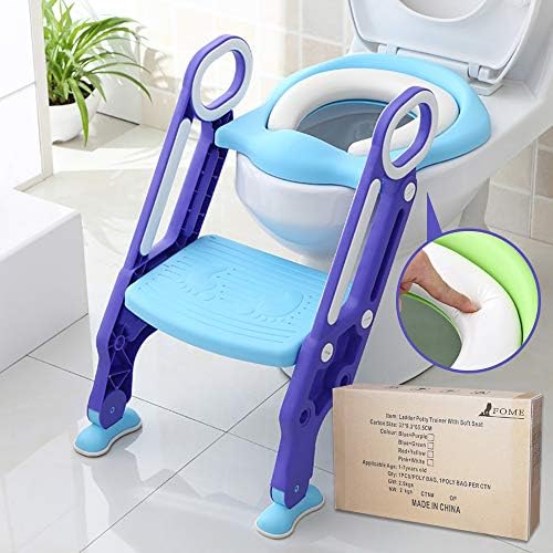 Potty Training Seat for Kids, ITOY&IGAME Toilet Seat for Potty Training Step Trainer Ladder