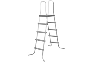 SYAGNOS Above Ground Pool Ladder, Heavy Duty Luxury Pool Ladder, Corrosion Resistant Metal Frame, Suitable for Pools up to 52 inch deep Above Ground, Easy to Assemble and Climb,Anti Slip