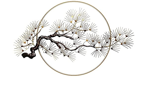 Amazon Com Cajolg Metal Wall Art Decor Wall Art Metal Wall Decoration Light Luxury Style Pine Tree Shape Wall Sculpture Hanging For Indoor And Outdoor Garden Metal Wall Art Wall Decor Gifts Home Kitchen