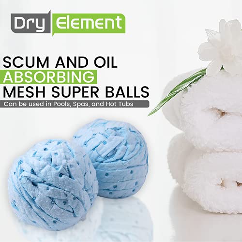 Scum and Oil Absorbing Mesh Super Balls Absorbs Scum from Pools, Spas