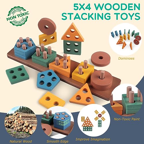 Montessori Baby Toys for 1+ Year Old Sorting Stacking Learning Toys 6