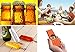 Mural Art 3 Pcs Fun Cap Zappa Beer Bottle Opener Bottle Cap Launcher Shooter with Keychains, White Yellow Orange