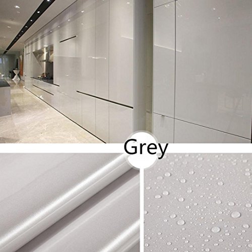 IuhanÂ® Self-adhesive Wall Stickers, Shiny Furniture Refurbished Stickers Pvc Removable Wallpaper Decor 13 Kind Colors (Grey)