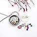 Friendship Love Gift, Best Friends Pendant Necklace, Floating Living Memory Locket with Birthstone Charm