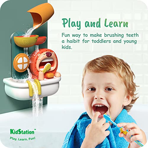 KidStation Bath Toys Set (2022 New) [Lion Bathtub Toy with Bubble