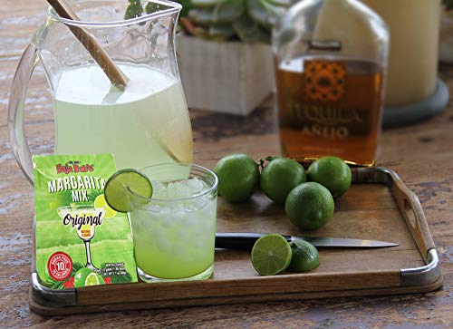Baja Bob's Original Margarita Party Powder Packet (Makes 1/2 Gallon of Delicious Margarita Mix) Sugar Free, Keto Friendly, Low Calorie, Low Carb, Skinny Cocktail Mixer (VALUE: 6-Pack)