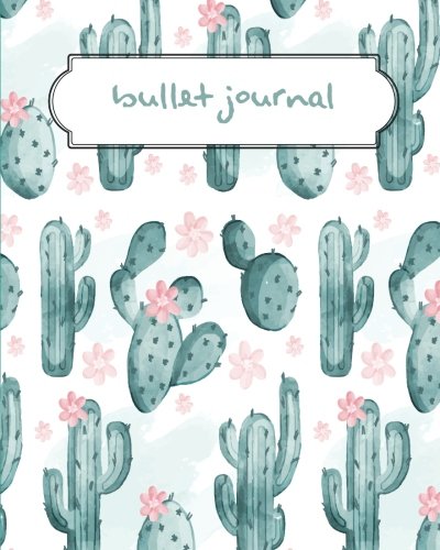 Bullet Journal: Cactus Green Pattern Dotted Journal - 150 Pages (Size 8"x10") - With Bullet Journal Ideas (Bullet Journal Notebooks): Bullet Journal Notebook (Volume 3)