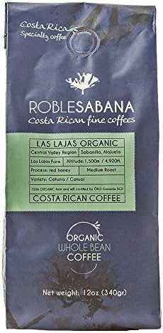 Specialty Coffee Roblesabana Costa Rica Microlot Las Lajas Red Honey Organic Light to Medium Roast (12oz whole bean)