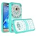 Galaxy J1 2016/Luna/Amp 2/Express 3 Clear Case with HD Screen Protector,AnoKe [Scratch Resistant] Hard Acrylic Transparent Rubber Silicone Hybrid Slim Crytal For Samsung J1 J120M TM Mint