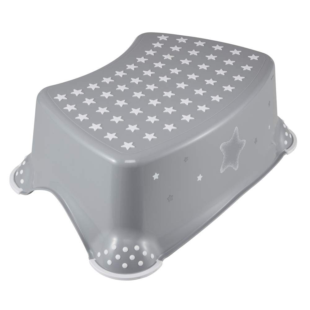 keeeper Stars Step Stool, For 18 months to 10-years, Anti-Slip Design, Tomek, Grey