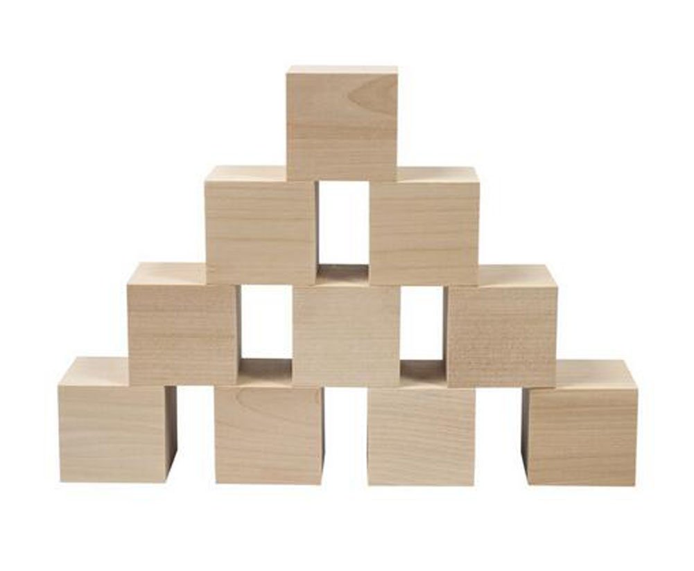 unfinished wood blocks