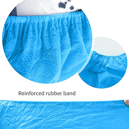 5199c6%2BWtHS 200Pcs Shoe Covers for Indoors Disposable, LyncMed Slip- Resistant Booties Covers, Large Size Durable Shoe Cover for Men & Women - Image 3