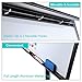 DexBoard 40 X 28 Inch Mobile Magnetic Whiteboard, Height Adjustable Dry Erase Easel on Rolling Stand with Flipchart Easel Pad, Magnets & Eraser, Black