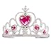 Princess Dress Up Costume Accessories Aurora Gift Set for Princess Cosplay Gloves Tiara Wand and Cloak (Pink) (10Pieces)