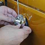 u-Box Silver Chrome Antenna Base Cover Trim for 2007-2018 Jeep Wrangler JK